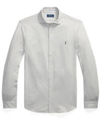 Polo Ralph Lauren - Camicia in jersey pied-de-poule - Lyst