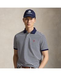 Polo Ralph Lauren - Classic Fit Striped Mesh Polo Shirt - Lyst