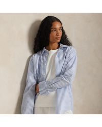 Polo Ralph Lauren - Classic Fit Striped Cotton-Linen Shirt - Lyst