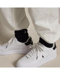 Ralph Lauren - Masters Court Leather Trainer - Lyst