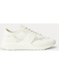 Polo Ralph Lauren - Train 89 Mesh-Suede Trainer - Lyst