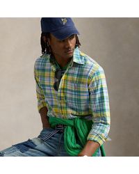 Ralph Lauren - Classic Fit Plaid Oxford Shirt - Lyst
