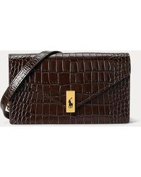 Polo Ralph Lauren - Polo Id Croc-embossed Chain Wallet & Bag - Lyst