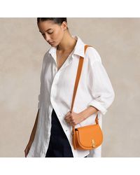Polo Ralph Lauren - Polo Id Leather Saddle Bag - Lyst