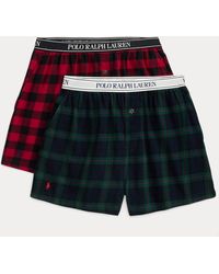 Polo Ralph Lauren - 2Er-Pack Karierte Baumwoll-Boxershorts - Lyst