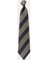 RRL - Handmade Checkered-Stripe Silk Tie - Lyst