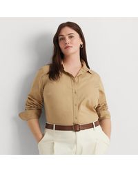 Lauren by Ralph Lauren - Tallas Grandes - Camisa de algodón ultraligero - Lyst