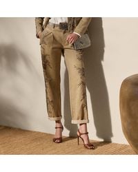 Ralph Lauren - Pantaloni Fallon in chino di cotone - Lyst