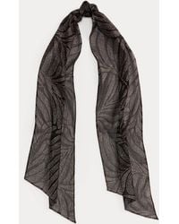 Ralph Lauren - Large Écharpe Mousseline Soie Métallisée - Lyst