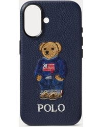 Polo Ralph Lauren - Polo Bear Leather Iphone 17 Case - Lyst