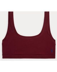 Polo Ralph Lauren - Bralette De Algodón Elástico - Lyst