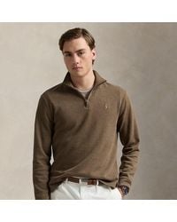 Polo Ralph Lauren - Estate-Rib Trui Met Kwartrits - Lyst