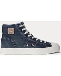 Ralph Lauren - Ayers Canvas High-Top Sneaker - Lyst