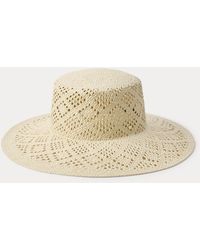 Ralph Lauren - Open-Worked Straw Sun Hat - Lyst