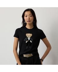 Ralph Lauren - Camiseta De Algodón Con Polo Bear - Lyst