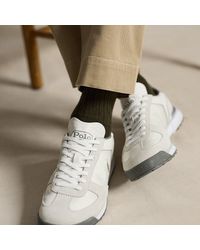 Polo Ralph Lauren - Varick Suede & Oxford Trainer - Lyst