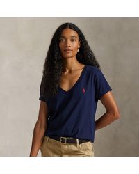 Polo Ralph Lauren - Cotton Jersey V-Neck T-Shirt - Lyst