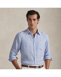 Polo Ralph Lauren - Custom Fit Striped Linen Shirt - Lyst