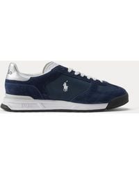 Polo Ralph Lauren - Varick Suede & Oxford Trainer - Lyst