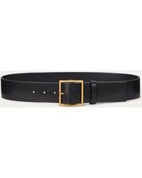Polo Ralph Lauren - Square-Buckle Wide Leather Belt - Lyst