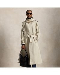 Polo Ralph Lauren - Buckled-Scarf Hooded Trench Coat - Lyst
