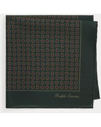 Ralph Lauren - Pine-Print Silk Pocket Square - Lyst