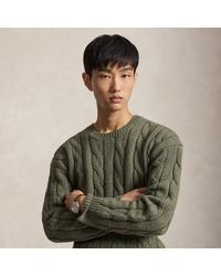 Polo Ralph Lauren - Relaxed Fit Cable Wool-Blend Jumper - Lyst