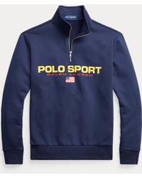 Polo Ralph Lauren Sweatshirt Polo Sport aus Fleece - Blau