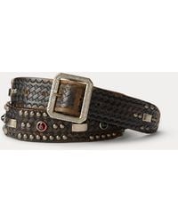 RRL - Studded Leather Belt - Lyst