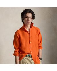 Polo Ralph Lauren - Custom Fit Slub Linen Shirt - Lyst