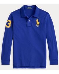 Polo Ralph Lauren - Ralph Lauren Boy's Big Pony Mesh Long-Sleeve Polo Shirt - Lyst