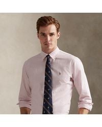 Polo Ralph Lauren - Custom Fit Gestreept Oxford Overhemd - Lyst