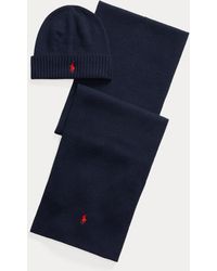 Polo Ralph Lauren - Wool Beanie & Scarf Gift Set - Lyst