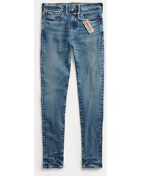 RRL - Ralph Lauren - Jeans elásticos de tiro alto Skinny Fit - Lyst