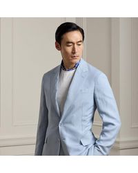 Ralph Lauren - Hadley Hand-Tailored Silk-Linen Jacket - Lyst