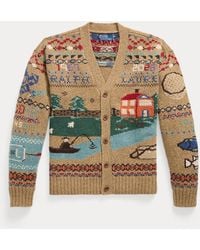 Polo Ralph Lauren - Relaxed Fit Scenic Wool Cardigan - Lyst