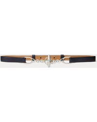Ralph Lauren - Calfskin Toggle Skinny Belt - Lyst