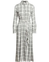 Polo Ralph Lauren Plaid Maxi Dress in Red - Lyst