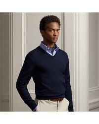 Ralph Lauren - Kaschmirpullover mit V-Ausschnitt - Lyst