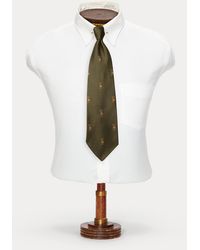 RRL Handmade Silk Jacquard Tie - Green