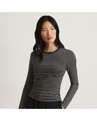 Ralph Lauren - Gestreepte Longsleeve Van Katoenmix - Lyst
