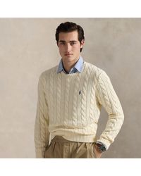 Polo Ralph Lauren - Cable-Knit Cotton Jumper - Lyst