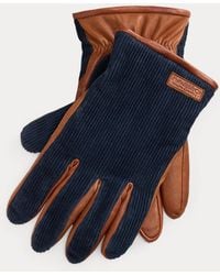 Polo Ralph Lauren - Insulated Corduroy & Sheepskin Gloves - Lyst