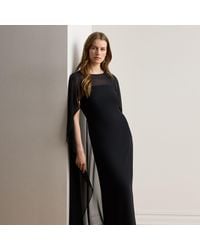 Ralph Lauren - Cape Georgette Gown - Lyst