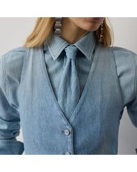 Ralph Lauren - Cotton Denim Tie - Lyst
