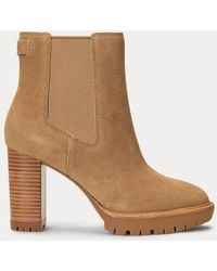 Ralph Lauren - Stiefelette Layne Aus Wildleder - Lyst