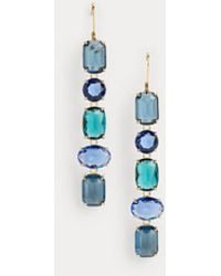Ralph Lauren - Plated Stone Linear Drop Earrings - Lyst