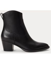 Ralph Lauren - Harpher Calfskin Bootie - Lyst