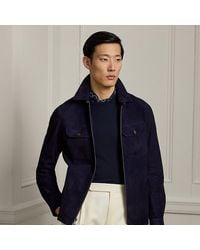 Ralph Lauren - Suède Overhemdjack - Lyst
