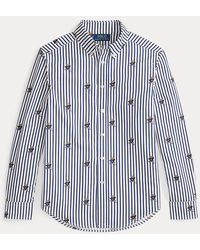 Polo Ralph Lauren - Ralph Lauren Boy's Polo Bear Striped Cotton Poplin Shirt - Lyst